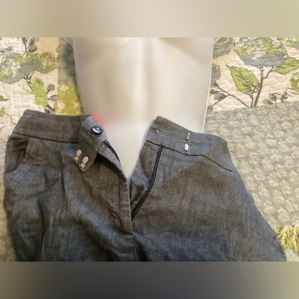 Gray Linen Pants - Picture 3 of 5